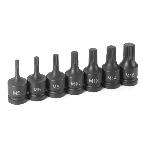 GREY PNEUMATIC Socket Set, - 1307S